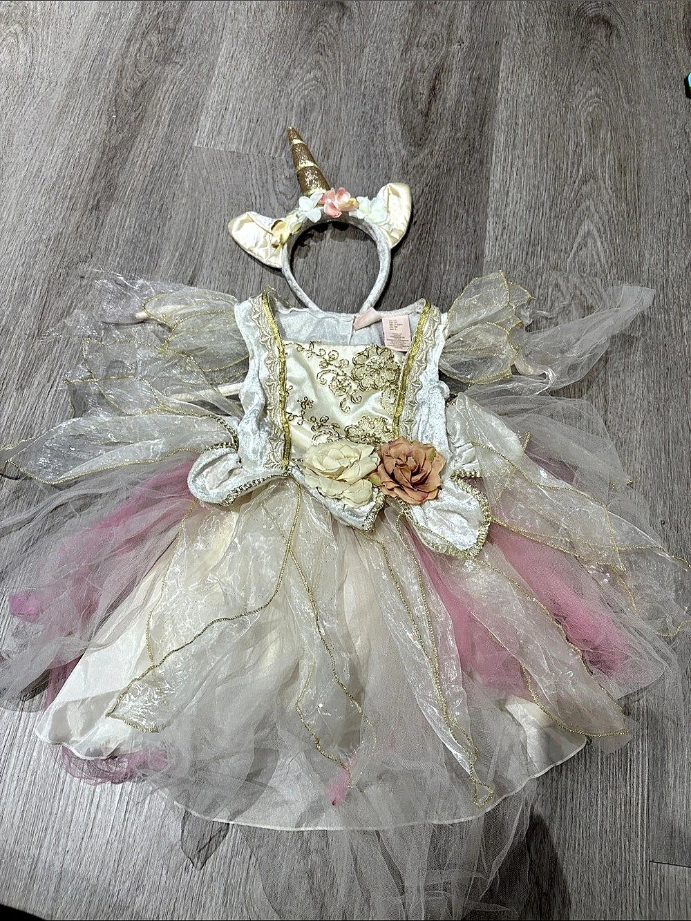 Unicorn Costume Dress Size 3T Like New